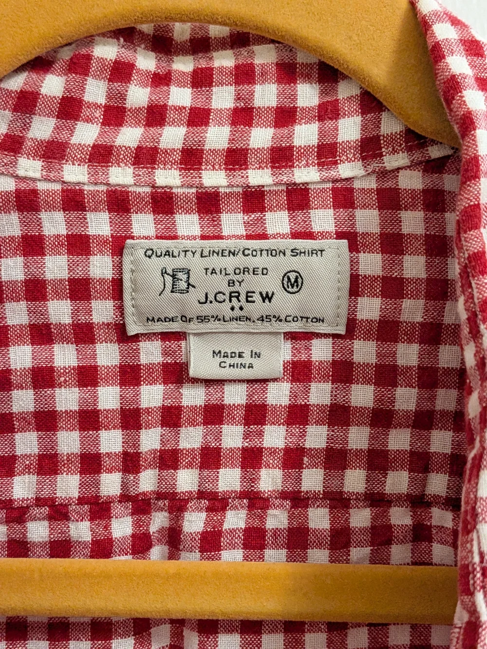 J. Crew lightweight gingham